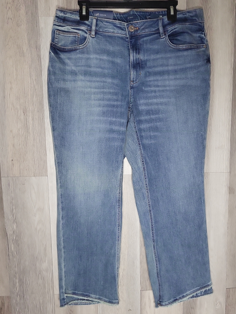 J. Jill Denim Womens 18R Demi Bootcut Jeans Havana Wash Raw‎ Hem NWT $89 MSRP